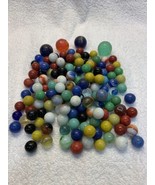 100+ Vintage  Marbles Collectors Mix  + Shooters Toys Games - £58.72 GBP