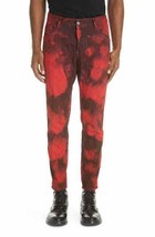 DSQUARED2 Maculato Tie-Dye Skater Jeans Red EU 46-Size 30W - £115.51 GBP