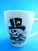 Ed Hardy Tatoo Artist Cup Mug  Death or Glory Skulls, dice, jaquar art - $241.39 MXN