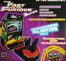 The Fast And The Furious Arcade Flyer Video Game Art Promo Sheet 2004 Ts... - £18.80 GBP