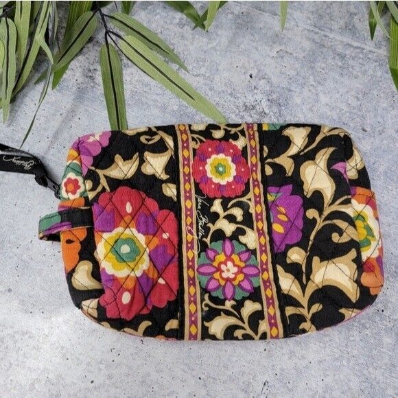 Vera Bradley | Zip Top Cosmetic Bag in Colorful Suzani Print - £14.74 GBP