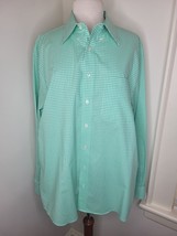 Men&#39;s Joseph A. Banks Button down Shirt green check XL LN! - $16.83