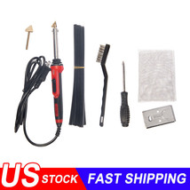 Plastic Welding Smoothing Tools Kit For Car Bumper Repair Hot Stapler Iron 110V - £30.48 GBP