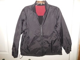 Ladies St Johns Bay Reversable Jacket Petite Large BlackwRed Accent - £15.94 GBP