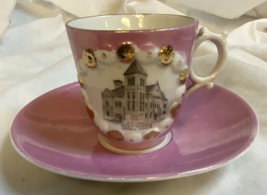 Souvenir Cup &amp; Saucer Cedar Rapids Iowa Post Office - £6.70 GBP