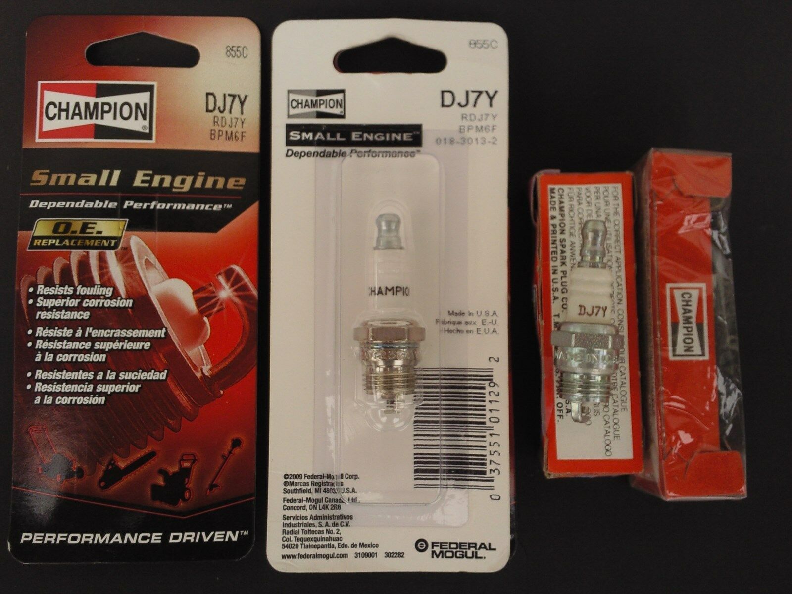 Champion Spark Plug DJ7Y #855 #855C Replaces: RDJ7Y SELECT: Card or Shop... - $3.89