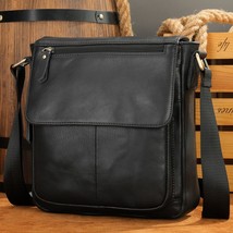 WESTAL Men Shoulder Bag High Quality Male Bag Cowhide Leather Crossbody Bags Cap - £70.07 GBP