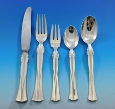 Queen Christina by Frigast Sterling Silver Flatware Set for 12 Service 65 pieces - £6,076.56 GBP