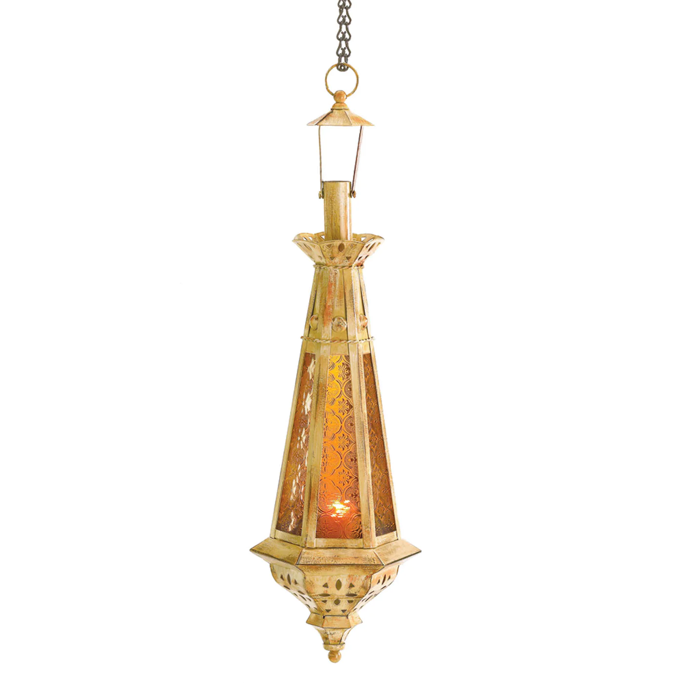 Amber Teardrop Lantern - £32.01 GBP