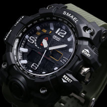 Men&#39;s Sports Outdoor Waterproof Military Watch Date Multi Function - £9.63 GBP