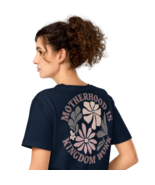 Unisex Organic Mid-Light T-Shirt – Motherhood is Kingdom Work Back (Fren... - $75.17 CAD