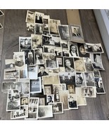 Antique Photo Lot Of Over 50 Interesting Pictures Family, Individuals, &amp;... - £25.64 GBP