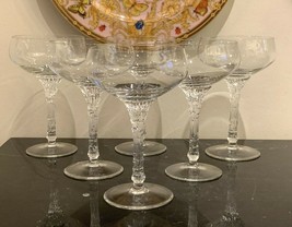 Rosenthal Germany Split Pattern Champagne Sherbet Glasses  Set of 6 - £115.88 GBP