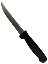 Lot 12 x Don 4.5&quot; Blade Point Tip Black Plastic Handle Steak Knive Set Quality - £14.99 GBP