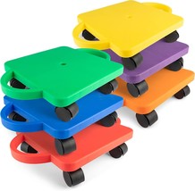 Champion Sports Scooter Board With Handles, Set Of 6, Wide 12 X 12 Base - - £97.91 GBP