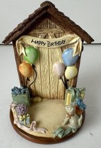 Goebel Hummelscape Collection Happy Birthday #925D 1998 Felt Padded 6 x 4.5&quot; New - £17.20 GBP