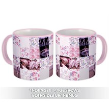 Ballet Patchwork : Gift Mug Sweet Sixteen Floral Pattern Baby Shower Pointe Shoe - £12.50 GBP