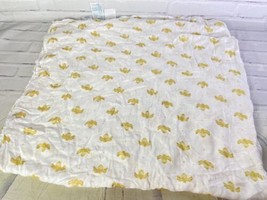 Aden Anais White Gold Bees Baby Swaddle Security Blanket Lovey Muslin Vi... - $51.98