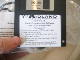 OEM Midland Radio Programming Kit w/ Cable n floppy disk for handheld  70-1483 - £39.74 GBP