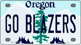 Go Blazers Oregon Novelty Mini Metal License Plate Tag - £11.25 GBP