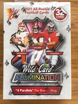 2021 Wild Card Alumination All Rookie Football Cards Blaster Box - £27.06 GBP