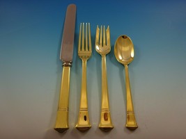 Windham Gold by Tiffany and Co. Sterling Silver Flatware Set Service Vermeil - £3,661.52 GBP