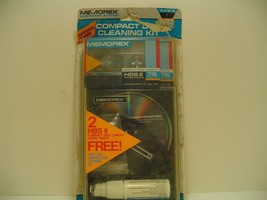 Memorex Compact Disc Cleaning Kit - 80s-90s Audio 2 Cassettes HBS 2 NEW - £32.81 GBP