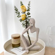 Thinker Sculptures, Sandstone Resin Thinker Statue Ornaments,, Right, Small - $26.94