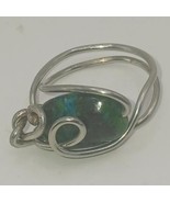 Wire Wrapped Turquoise ring 6.5 - $61.54 CAD