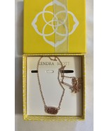 Kendra Scott Elisa Pendant Yellow Gold Plated Necklace for Women Rose Go... - $68.31 CAD