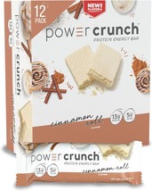 Power Crunch Protein Wafer Bars, High Protein Snacks with Delicious Taste, Cinna - £31.85 GBP