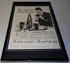 1937 Hires RJ Root Bear Framed 11x17 ORIGINAL Vintage Advertising Poster - £55.22 GBP