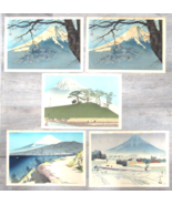 Tomikichiro Tokuriki Set of 5 Prints from "New Thirty-six Views of Mount... - $246.51