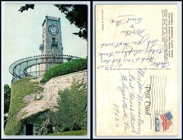 RHODE ISLAND Postcard - Central Falls, Cogswell Memorial Clock Tower O34 - £2.40 GBP