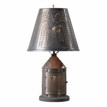 Revere Lantern Lamp with Willow in Kettle Black Tin - $275.99