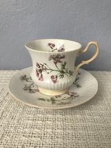 Vintage 1970s Queen’s Rosina Fine Bone China Teacup and Saucer, Made in England - £17.22 GBP