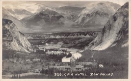 Banff Ca~Bow VALLEY-CANADIAN Pacific Railroad Hotel~Harmon Real Photo Postcard - £7.99 GBP