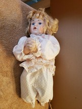 20&quot; Porcelain Praying Baby Doll Wearing PJS Pajamas Saying Her Prayers - £14.19 GBP