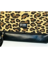 Funky Monkey Clutch Purse &quot;Fold-Over&quot; Leopard w/Pink Lining, MINT - $17.41 CAD