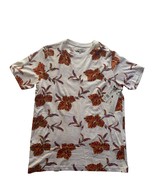 Truth Substance Common Sense White Floral Cotton T-Shirt Men&#39;s Size Medi... - $23.07 CAD