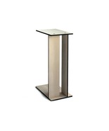Laser Cut Wood C Shaped Sofa Side Table, Over-the-Couch Narrow Tray for ... - $123.00