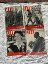 Lot of 4 Vintage Life Magazines 1942 January 12 19 June 29 October 29 1945 - £33.54 GBP