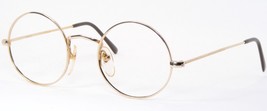 Vintage BI Eyewear 529-2 Gold Selten Brille Rund Rahmen 44-22-144mm - £90.26 GBP