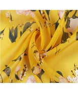 Bright Floral Printed Chiffon Fabric for Party, Evening Wear, Everyday W... - £21.45 GBP