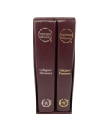 MERRIAM WEBSTER Collegiate Dictionary &amp; Thesaurus 11th edition burgundy ... - £27.89 GBP