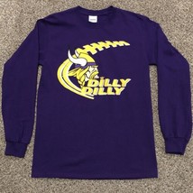Minnesota Vikings Dilly Dilly Bud Light Men&#39;s Small Purple NFL Longsleeve Shirt - £7.03 GBP