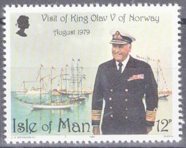 Isle of Man 176 MNH Visit of King Olav V of Norway, Ships ZAYIX 041322SM32M - £1.19 GBP