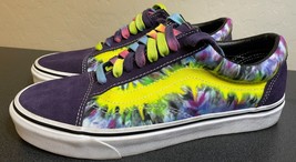 Vans  Tie Dye Mysterioso White Purple Skate Shoes Sneaker Men&#39;s 9 Woman&#39;s 10.5 - £43.83 GBP