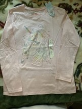 Girls&#39; Long Sleeve &#39;Unicorn&#39; Graphic T-Shirt - Cat &amp; Jack™ Soft Pink 3 T Shirts - £11.11 GBP