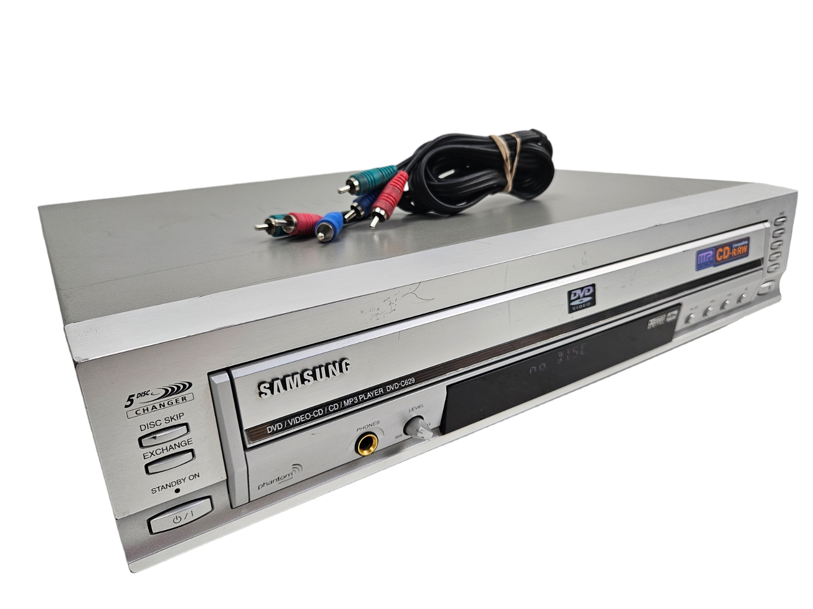 Samsung DVD-C629 5 Disc CD CD-R DVD Player Changer with AV Cables - £73.66 GBP